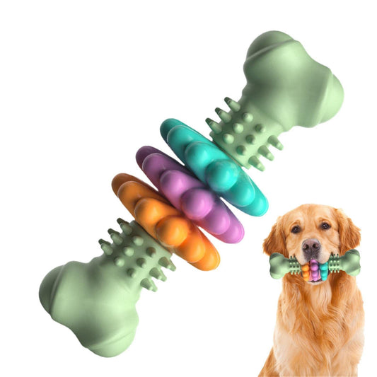 Dog Chew Toy Dog Bone Type  Dogs Teeth Cleaning Toys Indestructible TPR Bone Chewing Bite Resistant Teething Toys  Pet Products - ScoutSnouts