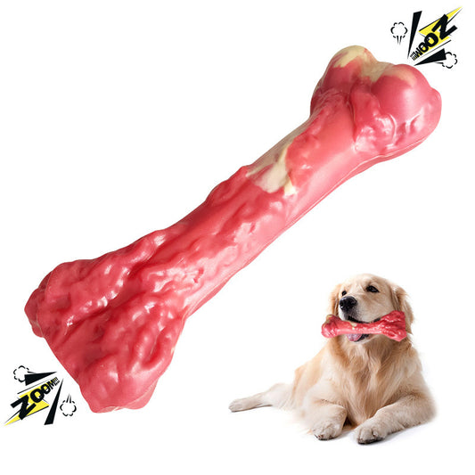 Pet Toy Bone Dog Molar Stick Bite Resistant Large Dog Molar Rubber Dog Chew Toy - ScoutSnouts