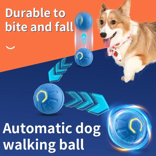 Smart Dog Toy Ball Electronic Interactive Pet Toy Moving Ball USB Automatic Moving Bouncing For Puppy Birthday Gift Cat Product - ScoutSnouts
