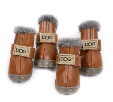 Dog Thick Snow Boots Keep Warm Teddy Autumn And Winter VIP Shoes - ScoutSnouts